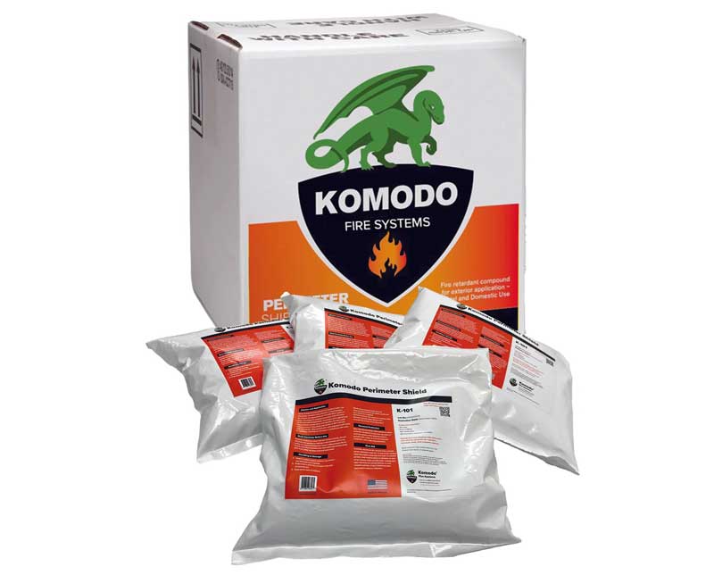 bags of komodo fire retardant